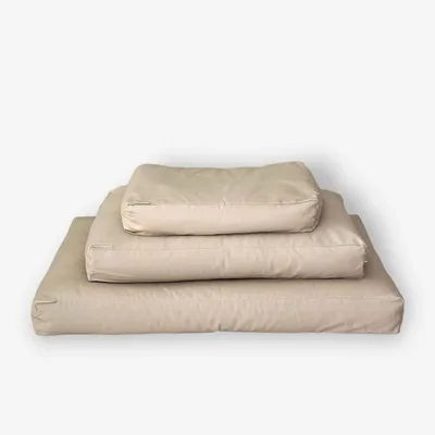 Bagane Coussin chien à mémoire de forme, déhoussable en tissu vanille Star Bagane Coussin chien à mémoire de forme, déhoussable en tissu vanille Star
