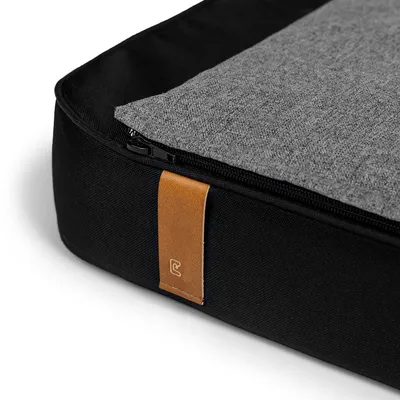 Bagane Matelas orthopédique pour chien, noir / gris Patja