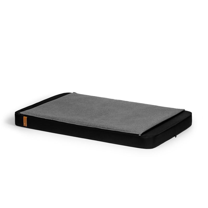 Bagane Matelas orthopédique pour chien, noir / gris Patja