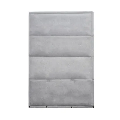 Bagane Tapis de voyage pour chien pliable en tissu gris clair Sarna