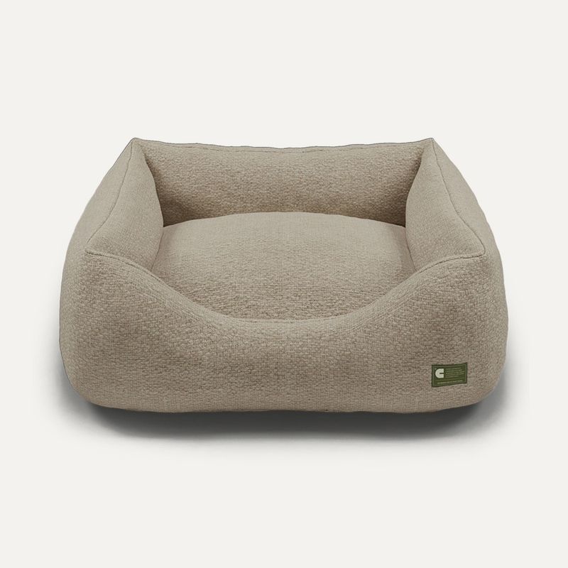 Bagane Panier chien / chat déhoussable en tissu beige Cesta