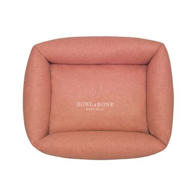 Bagane Panier déhoussable chien / chat en tissu corail Daya