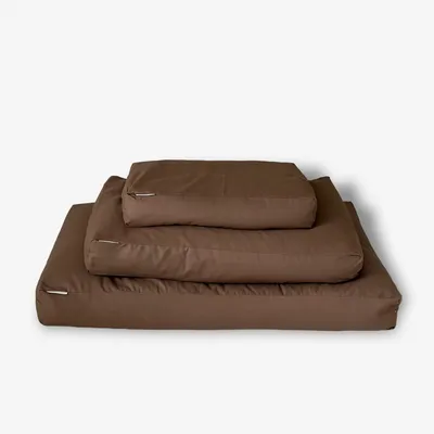 Bagane Coussin chien à mémoire de forme, déhoussable en tissu mocca Star