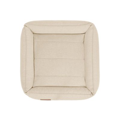Bagane Panier luxe chien / chat déhoussable en tissu beige Sutna