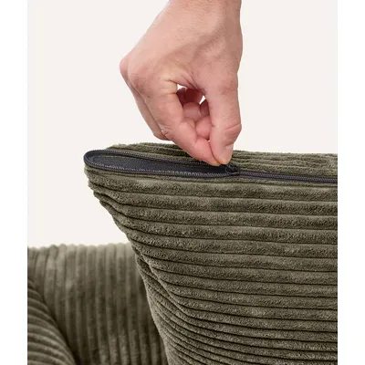 CAFIDE Panier en velours côtelé, SNOZY