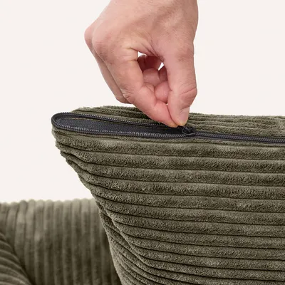 CAFIDE Panier en velours côtelé, SNOZY