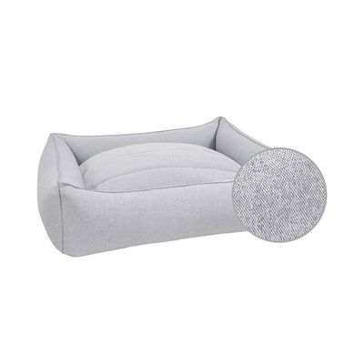 Bagane Panier luxe chien / chat en tissu gris clair Sutna