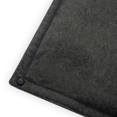 Bagane Tapis de voyage pour chien pliable en tissu gris anthracite Sarna