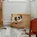 Bagane Panier design pour chien / chat en herbe naturelle Frafra