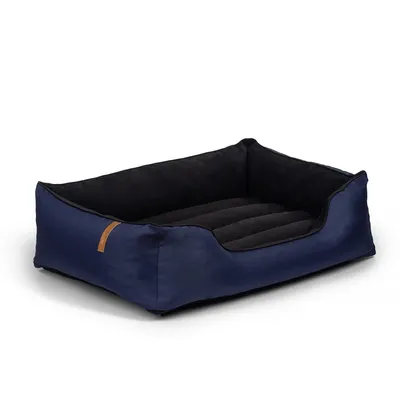 Bagane Panier chien design déhoussable, cordura bleu marine Kuma