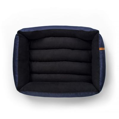 Bagane Panier chien design déhoussable, cordura bleu marine Kuma