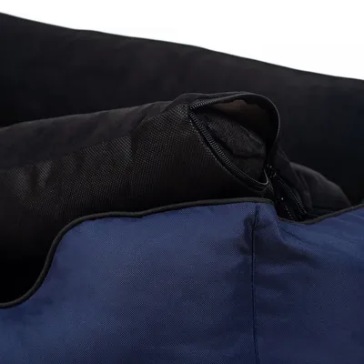 Bagane Panier chien design déhoussable, cordura bleu marine Kuma