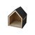 Bagane Niche d'intérieur petit chien / chat, bois et coussin Hutte