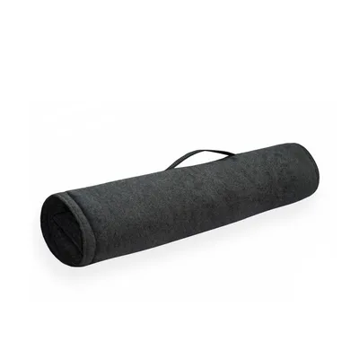 Bagane Tapis de voyage pour chien pliable en tissu gris anthracite Sarna Bagane Tapis de voyage pour chien pliable en tissu gris anthracite Sarna