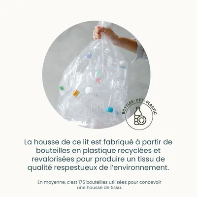 Bagane Panier chien / chat déhoussable en tissu noir Cesta