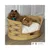 Bagane Panier design chien / chat en herbe naturelle, géométrique Bora Bagane Panier design chien / chat en herbe naturelle, géométrique Bora