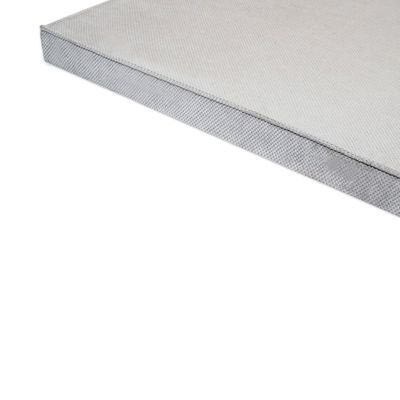 Bagane Tapis chien confortable en tissu gris clair Namaste