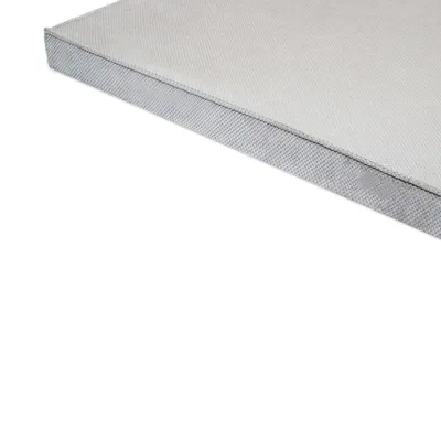Bagane Tapis chien confortable en tissu gris clair Namaste