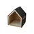 Bagane Maison design chat / petit chien en bois et coussin amovible Villa