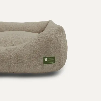 Bagane Panier chien / chat déhoussable en tissu beige Cesta