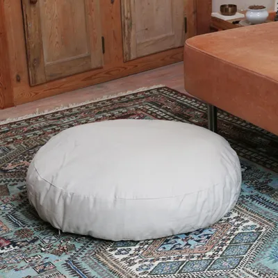 Bagane Coussin rond pour chien moelleux, en coton bio Hvil Bagane Coussin rond pour chien moelleux, en coton bio Hvil