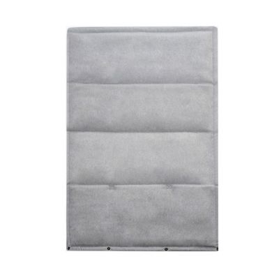Bagane Tapis de voyage pour chien pliable en tissu gris clair Sarna