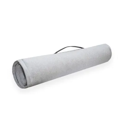Bagane Tapis de voyage pour chien pliable en tissu gris clair Sarna Bagane Tapis de voyage pour chien pliable en tissu gris clair Sarna