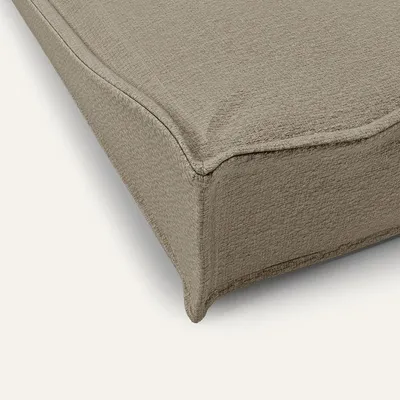 Bagane Lit pour chien / chat, déhoussable en tissu beige Quaddra