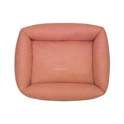 Bagane Panier déhoussable chien / chat en tissu corail Daya Bagane Panier déhoussable chien / chat en tissu corail Daya