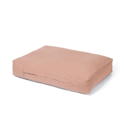 Bagane Coussin pour chien moelleux, en coton bio corail Hvad
