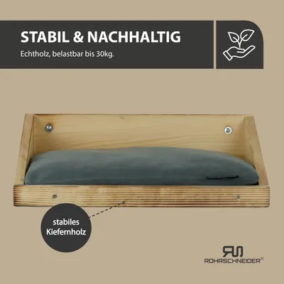 Rohrschneider Geflammte Treppenstufe mit Kissen