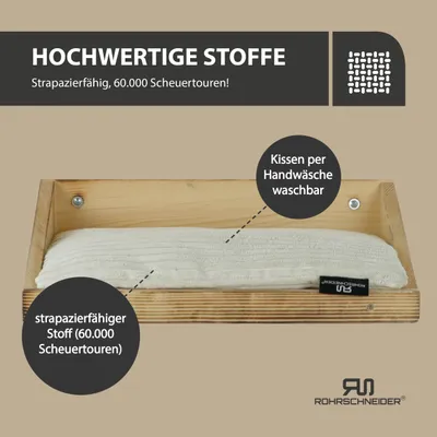 Rohrschneider Geflammte Kletteretage mit Kissen