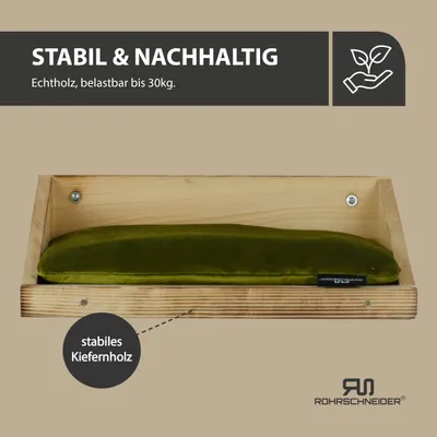 Rohrschneider Geflammte Treppenstufe mit Kissen