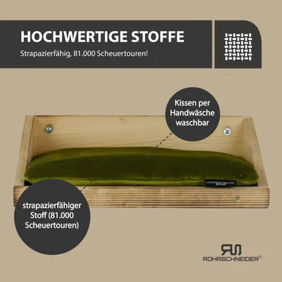 Rohrschneider Geflammte Treppenstufe mit Kissen