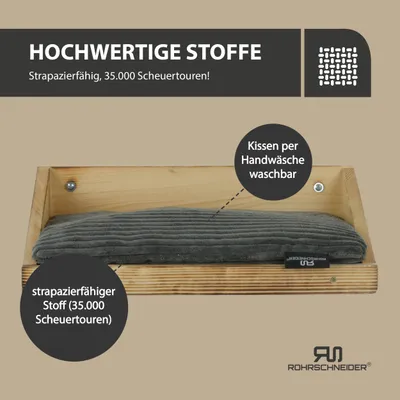 Rohrschneider Geflammte Kletteretage mit Kissen