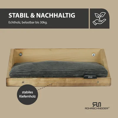 Rohrschneider Geflammte Kletteretage mit Kissen