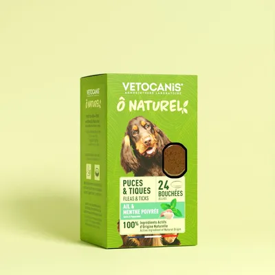 Vetocanis, Lot de 3 Compléments alimentaires Puces & Tiques pour Chien