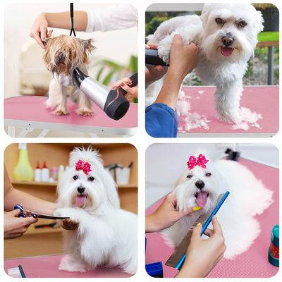 Table De Toilettage Pour Chien Chiot Chat Pliant Rose
