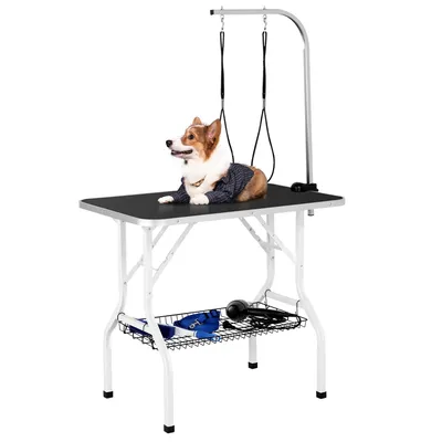 Schertisch fürs Badezimmer Hunde Trimmtisch Pflegetisch für Haustier 159cm