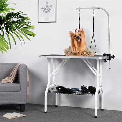 Schertisch fürs Badezimmer Hunde Trimmtisch Pflegetisch für Haustier 159cm
