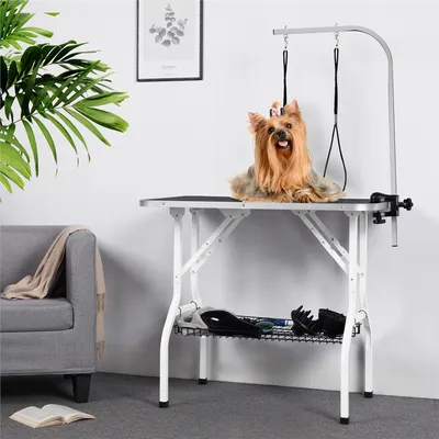 Schertisch fürs Badezimmer Hunde Trimmtisch Pflegetisch für Haustier 159cm