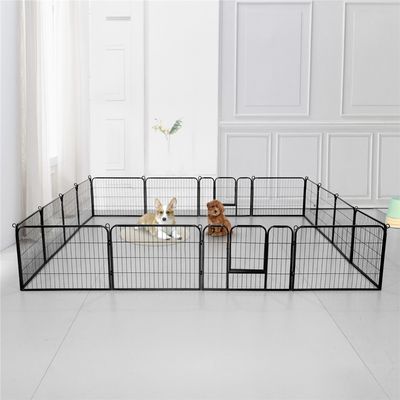 16 Panneaux Parc Enclos Pour Chien Chiot Lapin Rongeur 80 Cm X 60 Cm