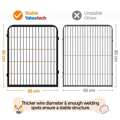 Yaheetech Parc pour Chien en 8 Panneaux Enclos