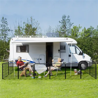 Yaheetech Parc pour Chien en 8 Panneaux Enclos
