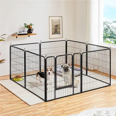 Yaheetech parc pour chien en 8 Panneaux