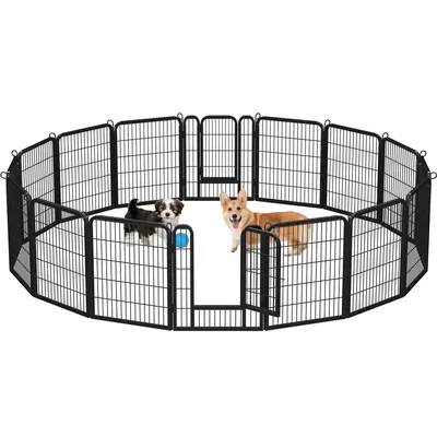 Yaheetech Parc pour Chien en 16 Panneaux Parc pour Animaux Yaheetech Parc pour Chien en 16 Panneaux Parc pour Animaux