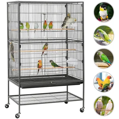 Vogelvoliere Vogelkäfig Vogelhaus Papageienkäfig Haustierkäfig 132cm