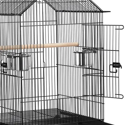 Yaheetech Cage à Oiseaux avec Toit Ouvert