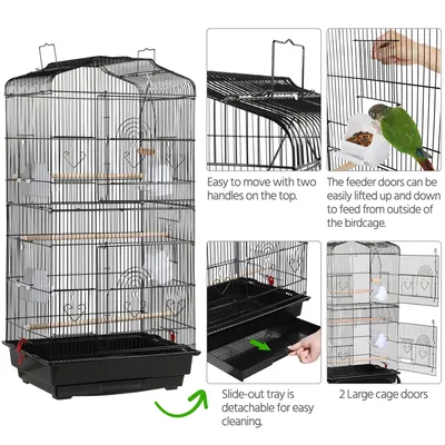 Yaheetech Grande Cage à Oiseaux Portable