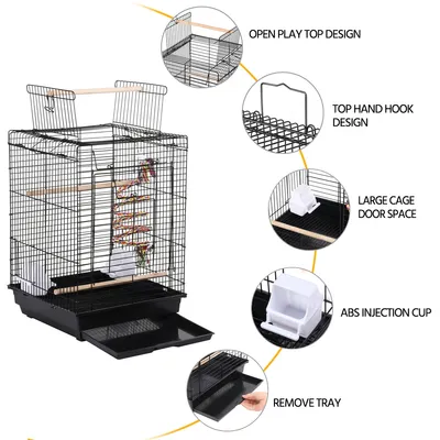 Yaheetech Cage à Oiseaux en Métal
